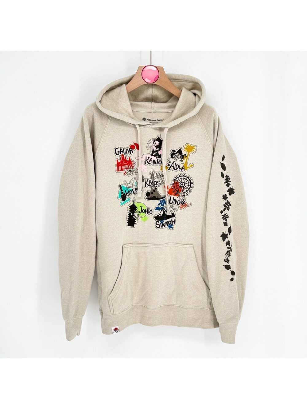 Pokemon Center Region Tour Stone Pullover Hoodie Men's M